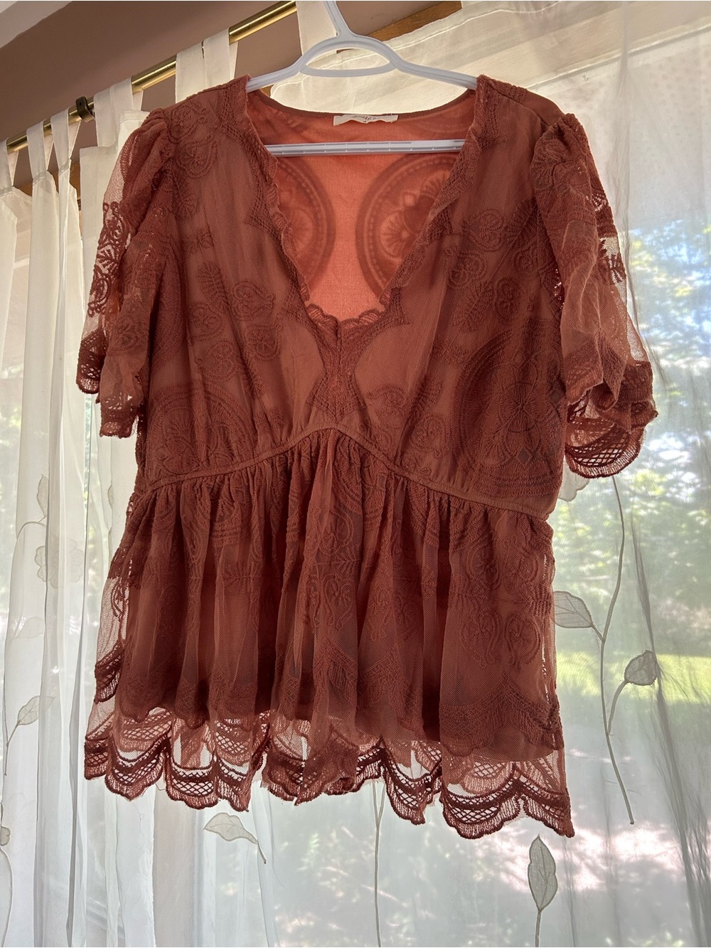 Women’s Lace Peplum Top - Size XXL